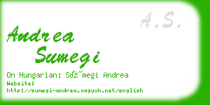 andrea sumegi business card